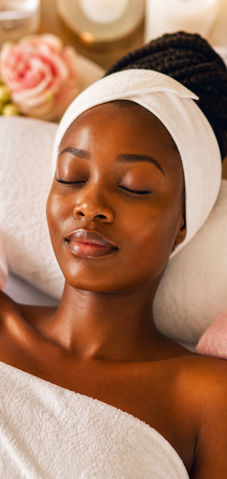 Soin visage éclat dans une ambiance spa